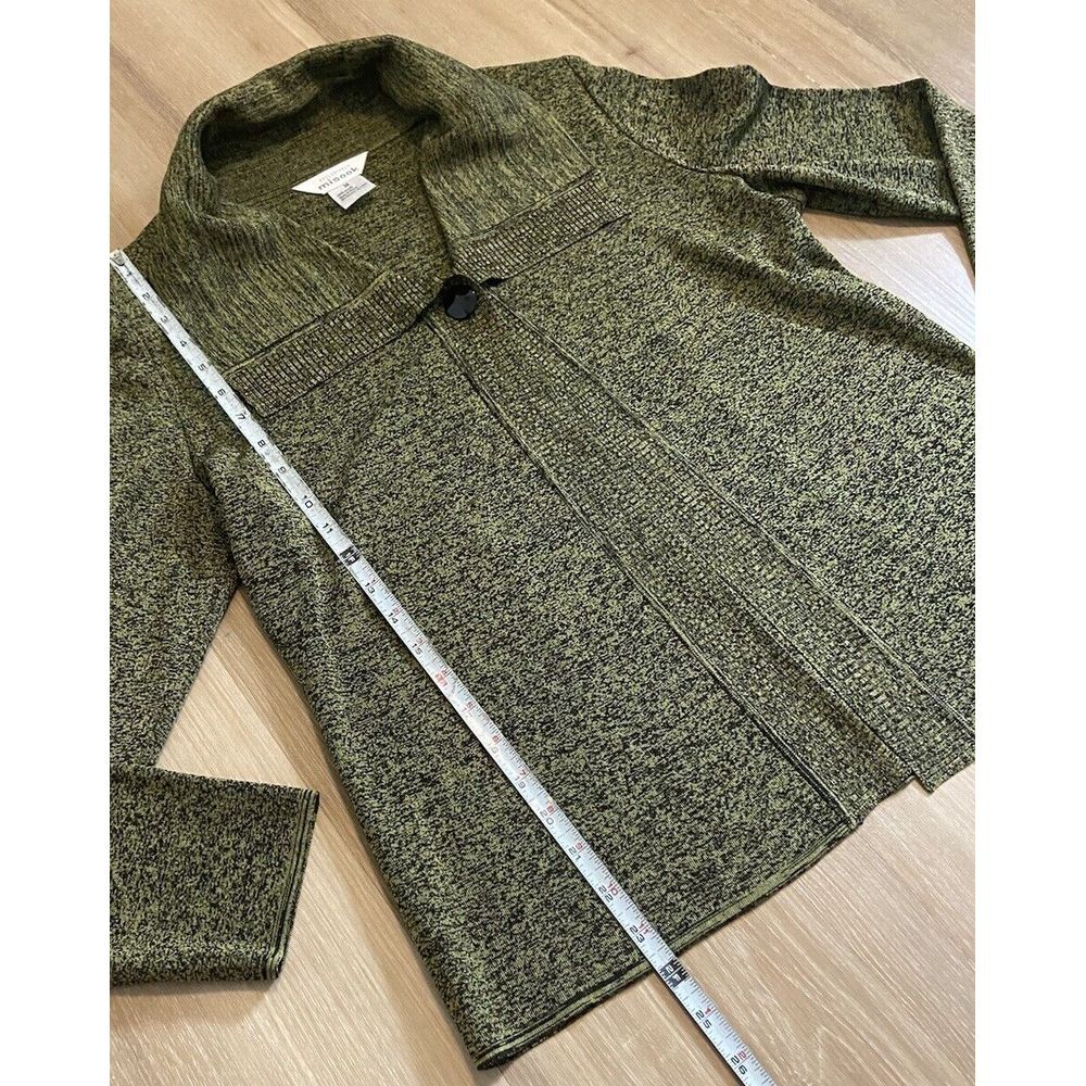 Exclusively Misook Womens Acrylic Sweater Cardigan One Button‎ Collar Medium - Picture 7 of 8